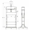 Presse D’atelier Manuelle 20t Bâti Soudé DRAKKAR EQUIPEMENT – 52710 5